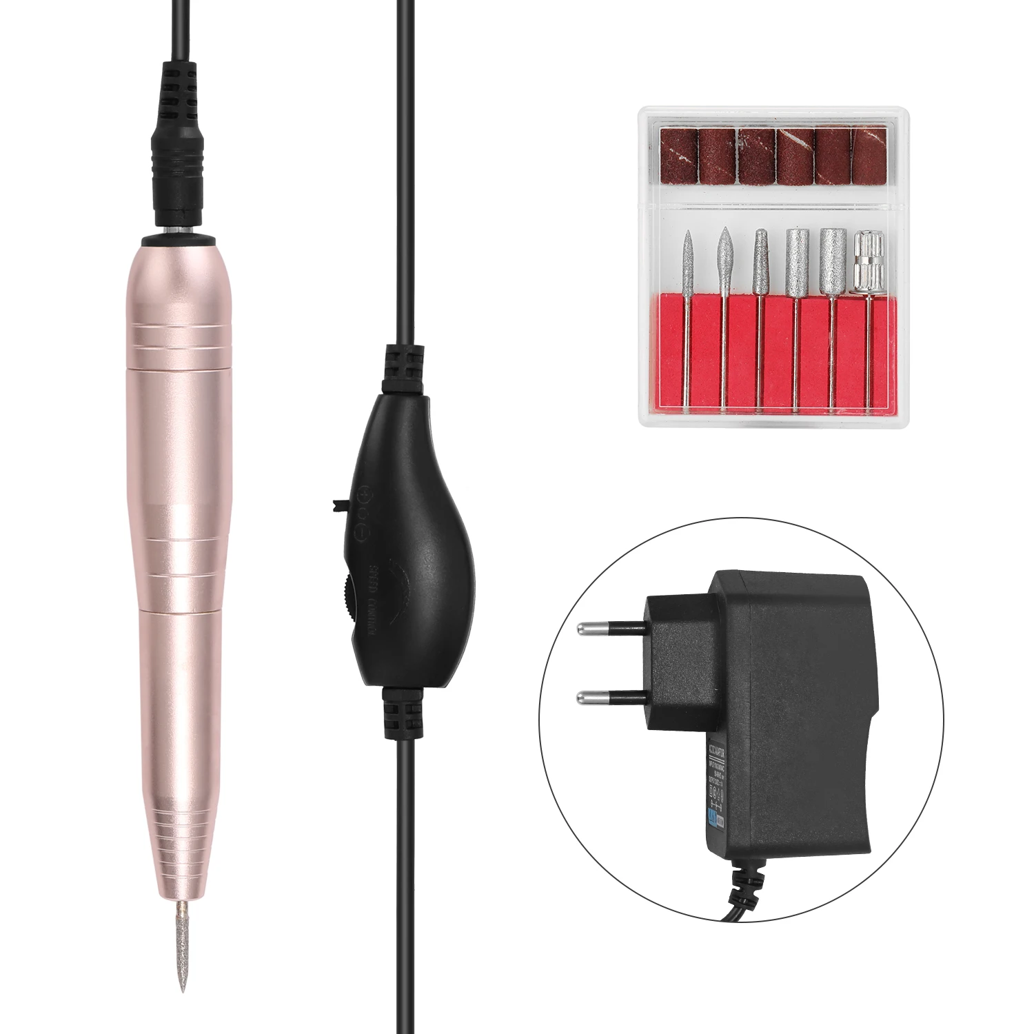 

Electric Nail Files Electric Nail Drill Machine Portable Pen Shaped Electric Manicure Pedicure Set Kit Nail Art Tools Kit