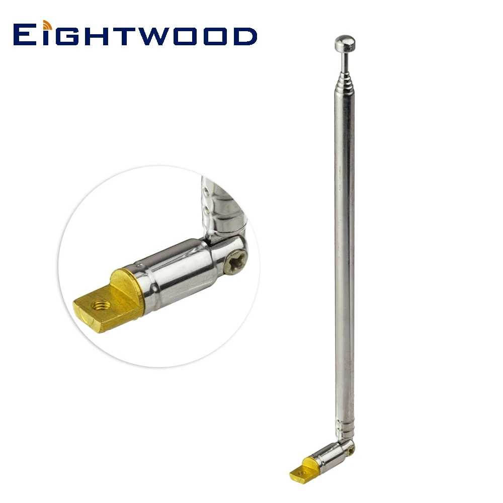 Eightwood Telescopic Antenna Aerial 6sections Telescopic Radio Antenna