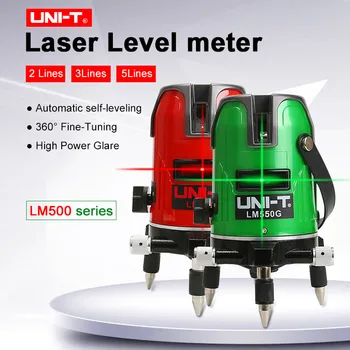 

Red and green Laser Level 2/3/5Lines UNI-T LM520 LM530 LM550 360 degree Self- leveling Cross Laser Level Red Lines Laser Level