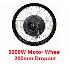 Motor para roda traseira de bicicleta, 48v-72v, 5000w, 17 