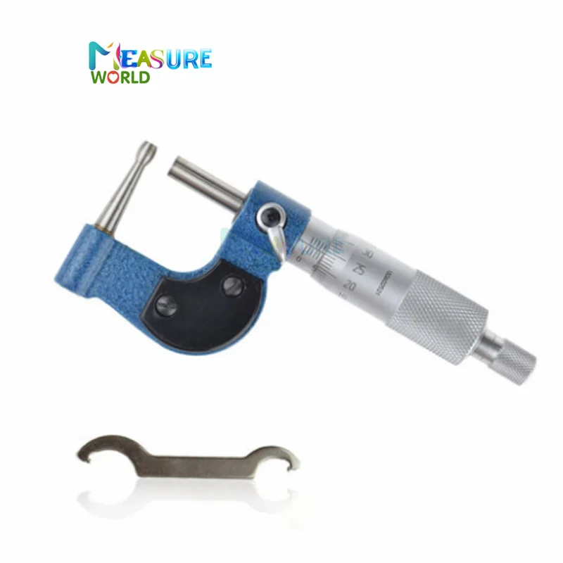 025mmTubeMicrometerdrumheadspecialmicrometerwalltubethicknessgaugeMicrometer