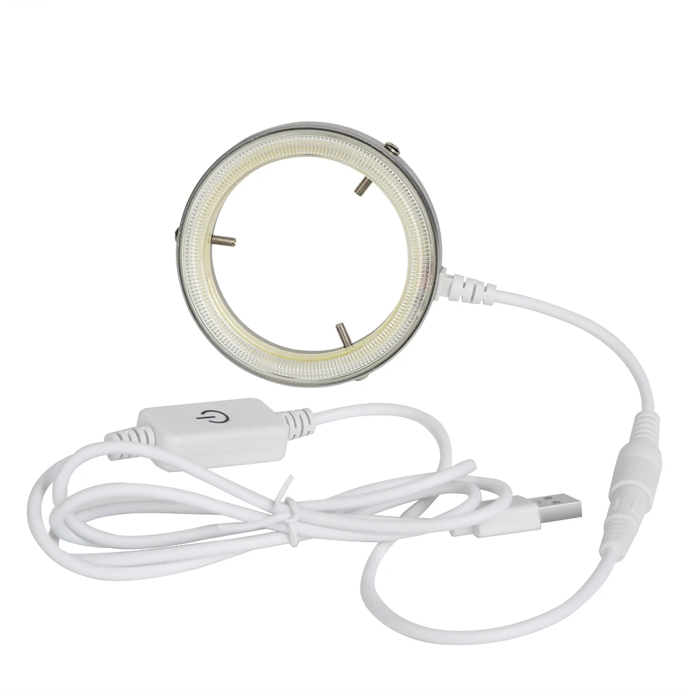 

K-D060 Ultra Thin 60 LED Ring Light 4.5W USB Charger Adjustable Illuminator Lamp For Industrial Microscope Camera Light Source