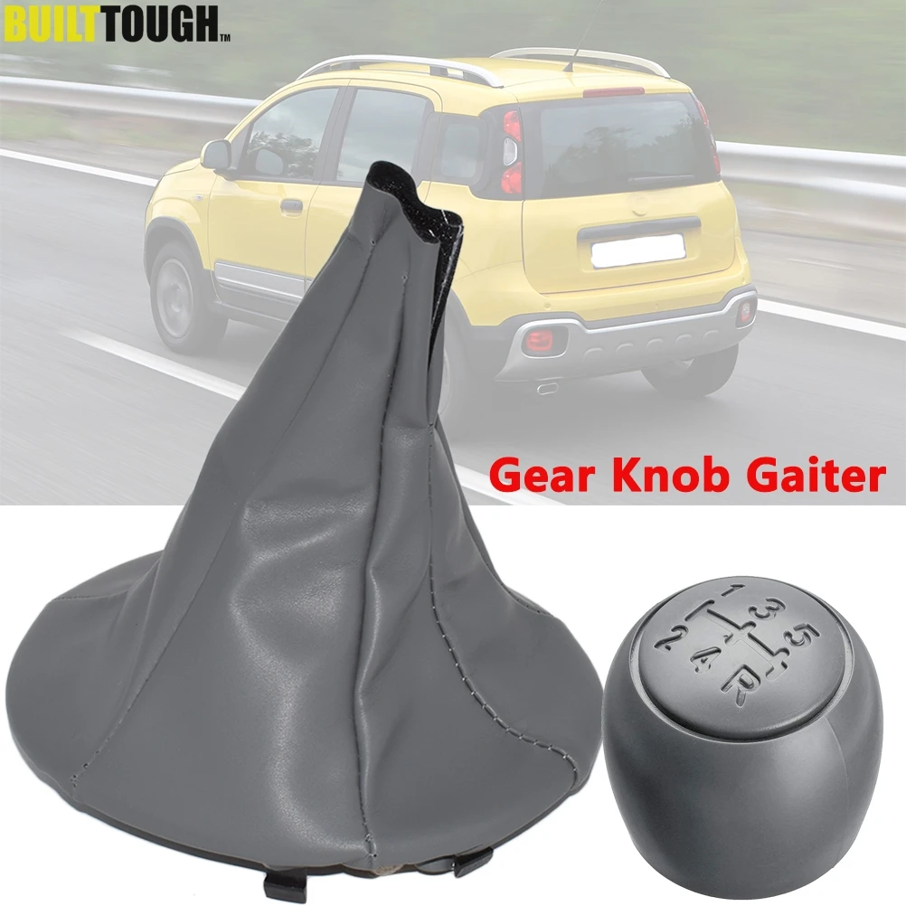 5 Speed Car Gear Shift Knob Lever Stick Gaitor Boot Dust Cover for Fiat 500 500c 2007-2013 /Panda 2003-2012 gear head cover