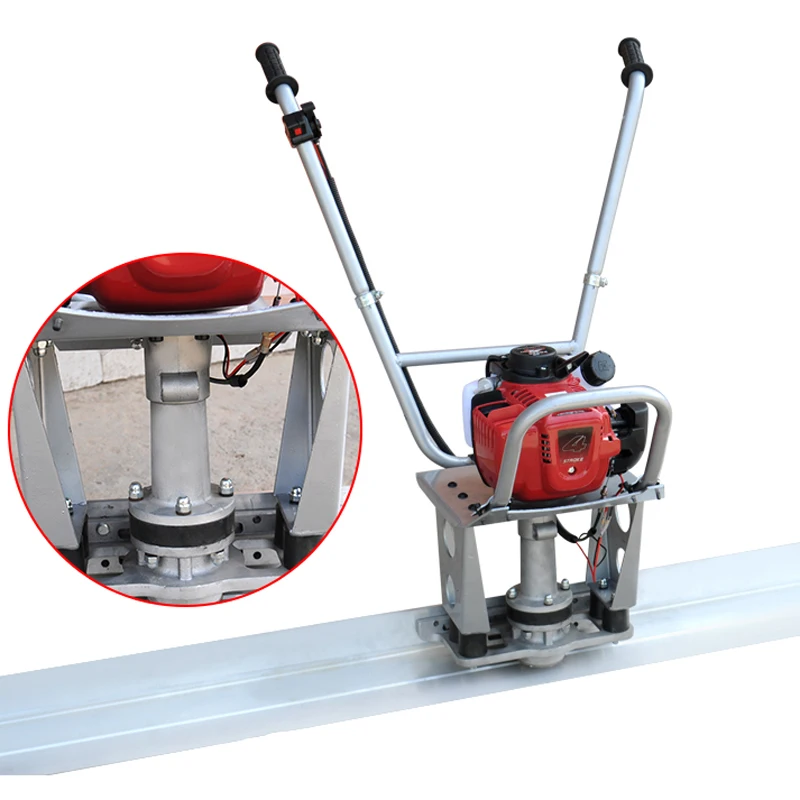 Handheld Concrete Vibrating Ruler HZQ1 Gasoline Electric Floor Vibrating Ruler Leveling Lifting Machine Cement Floor Trowel Tool