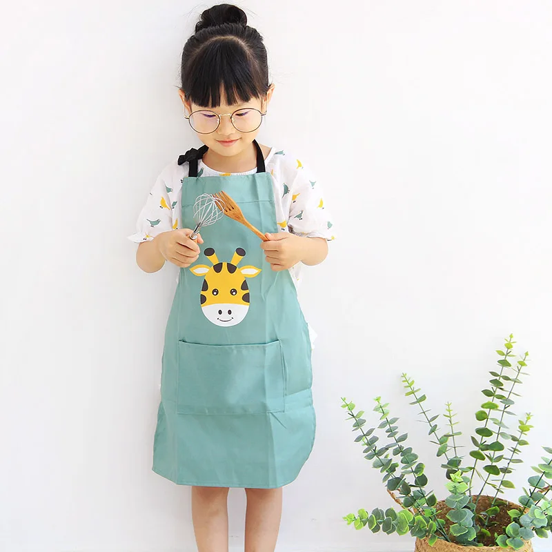 

Sleeveless Adjustable Women Apron Eco-Friendly High Quality Cotton Waterproof Cooking Apron Cute Household Kitchen Cleaning Tool