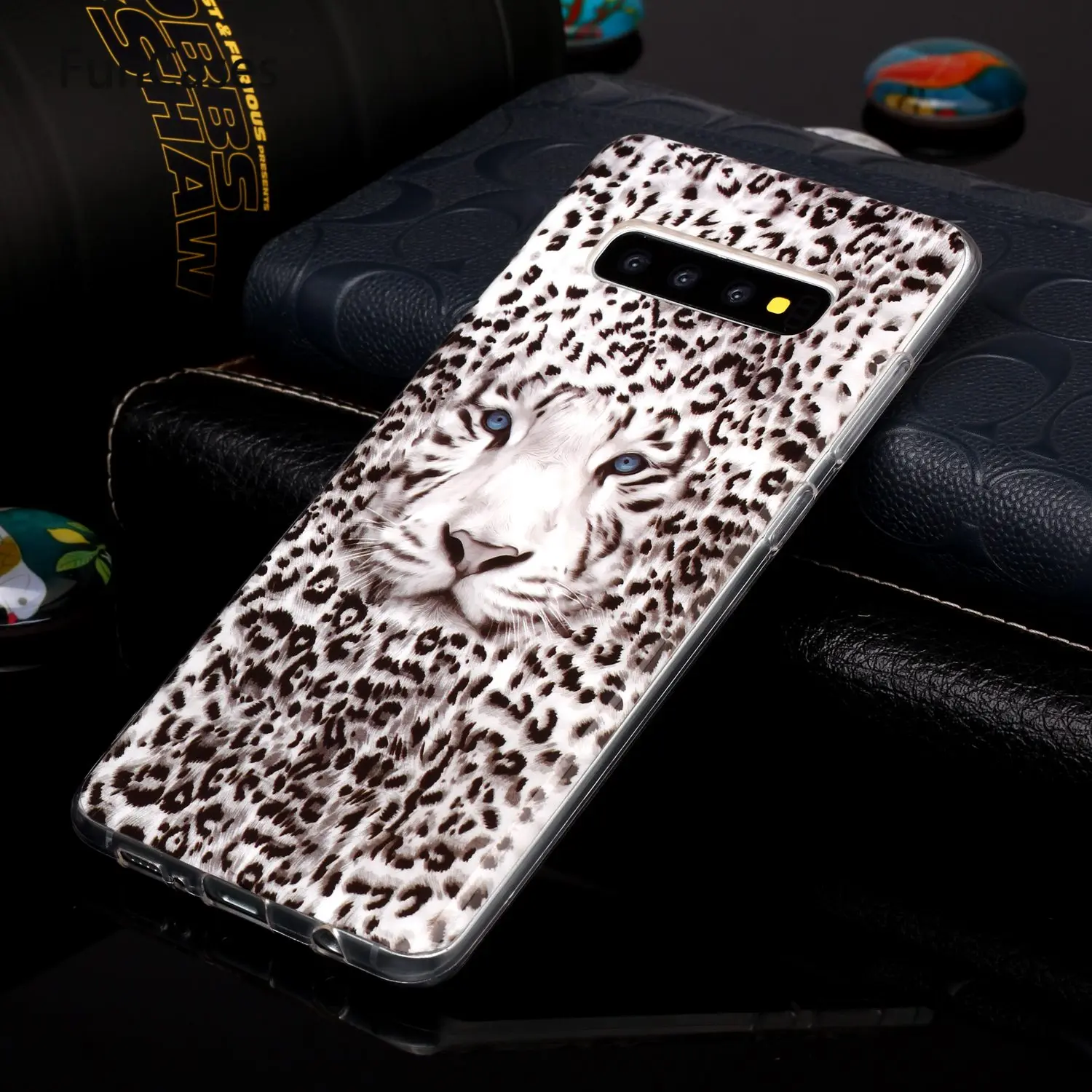 Custodie Aderenti Per Estojo Samsung S10 Plus Coppia Portatile Unicorn Hoesje Sfor Samsung Galaxy Estuche S10 Plus Soft Silicone Shell