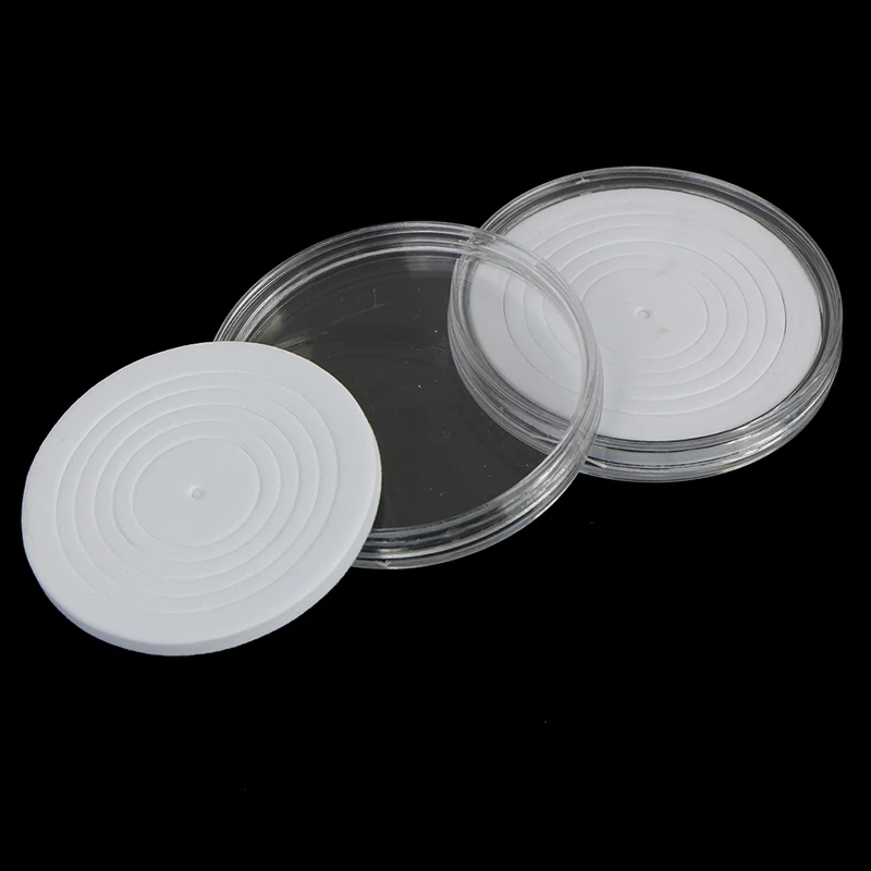 

16-36mm Plastic Coin Holder Capsule Storage Case Display Box with Pad Ring