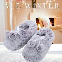 Теплые домашние женские тапочки; плюшевые женские тапочки; тапочки с бантом; хлопковые тапочки; женская домашняя обувь