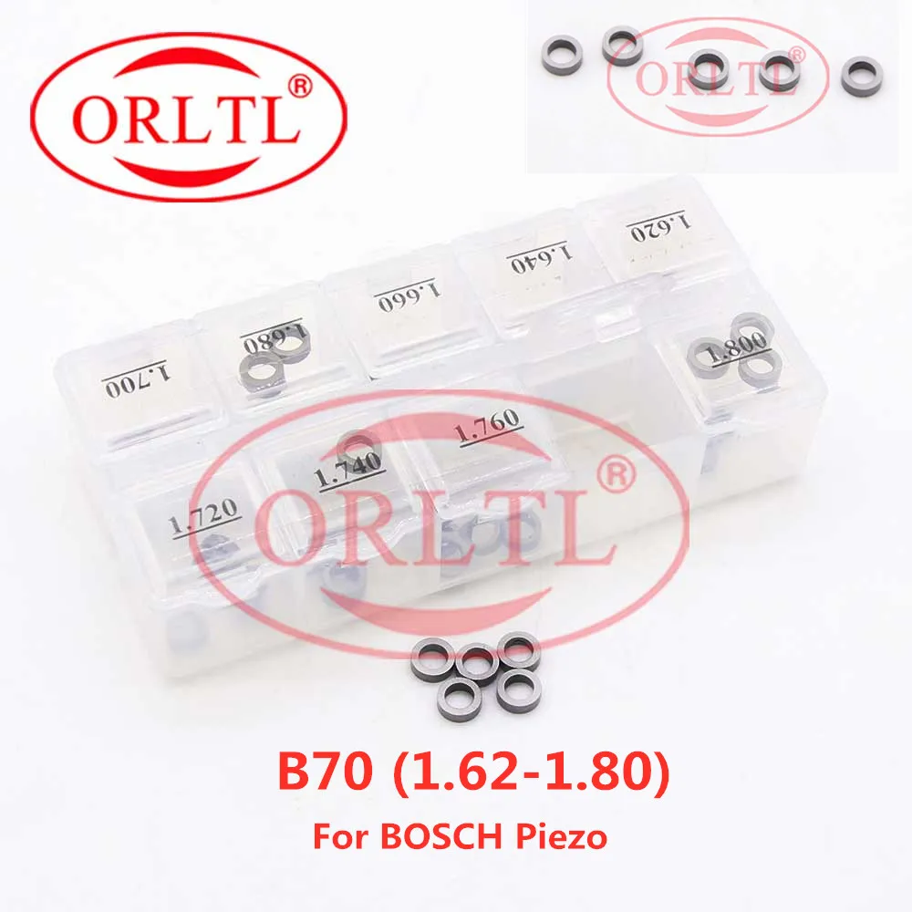 B70 (1.62-1.80mm) Piezo Common Rail Injector Adjustment Washers Shims Gasket Repair Kits for 50pcs / box ORLTL | Автомобили и