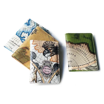 

30PCS / LOT Hot Korean Style Map Passport Travel Wallet ID Document Passport Holder
