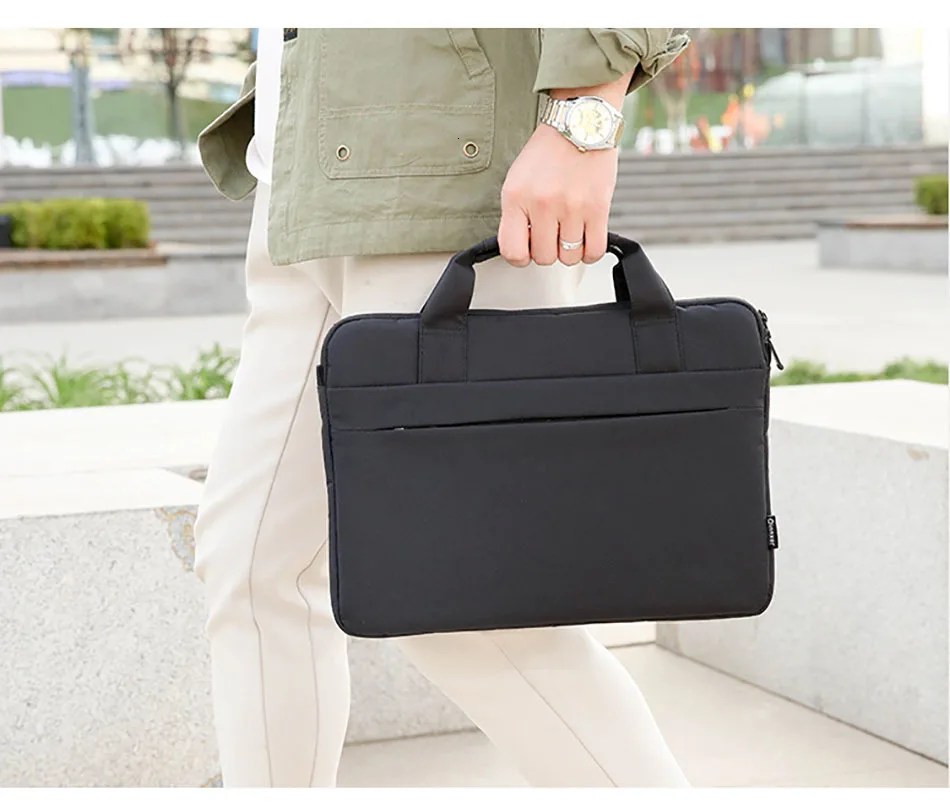 Полиэфирная Сумка для ноутбука, мужской портфель для документов, Мужская переносная сумка-мессенджер с Т-образным держателем
