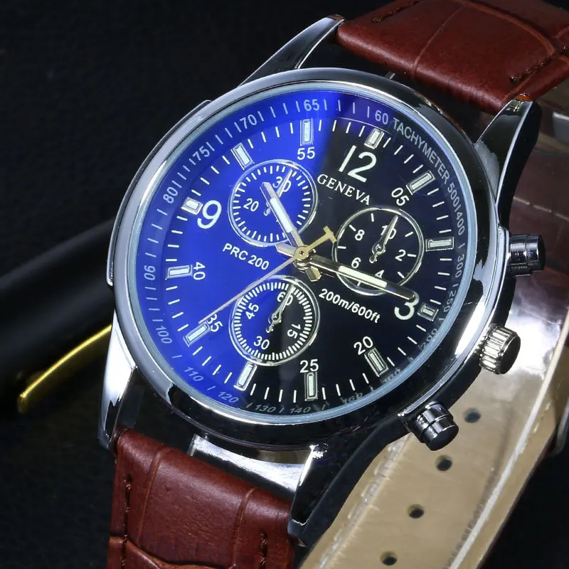 

Leather Belt Hot Sales-Elite COUPLE'S Watch Men And Women Korean-style Popular Models Blueray Boutique Night Light Business Watc