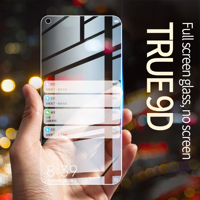 Закаленное стекло для HUAWEI Honor 7C 8 8X9 9i 10 V10 V20 P30 Lite HD полноэкранная защитная пленка