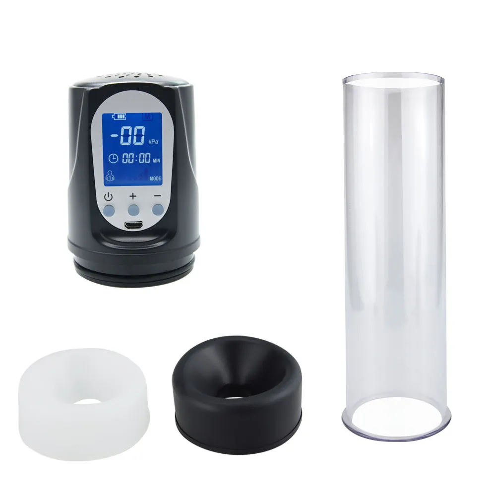  Bomba de pene eléctrica USB juguetes para agrandar el pene para adultos vibrador bomba de pene bomb