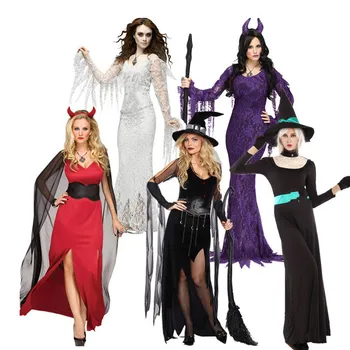 

Dancing Stage Costumes Stage Performance Suit Halloween Cos Vampire Queen Witch Devil Costume Sportswear