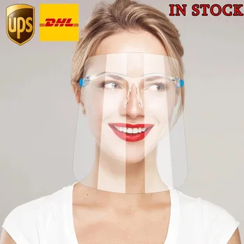

Full Face Mask 10PCS Safty Transparent Anti Dust Eye Protective Shield Goggles Frame Visor Mouth Protection Mascarilla PET Maske