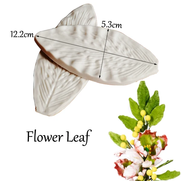 Flower Leaf Petal Veiner Silicone Mold Cake Chocolate Fondant Gumpaste Sugar Clay Flower Cake Decorating Moulds DIY M2124