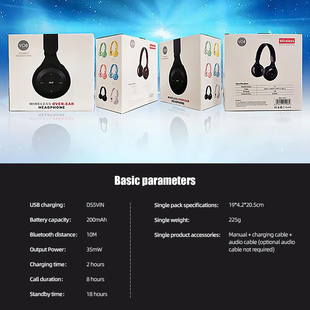  ACCEZZ 2020 NEW Design Wireless Bluetooth Headset Macaron Colorfully Series Y08 Subwoofer Mobile Phone Wireless Gift Headsets
