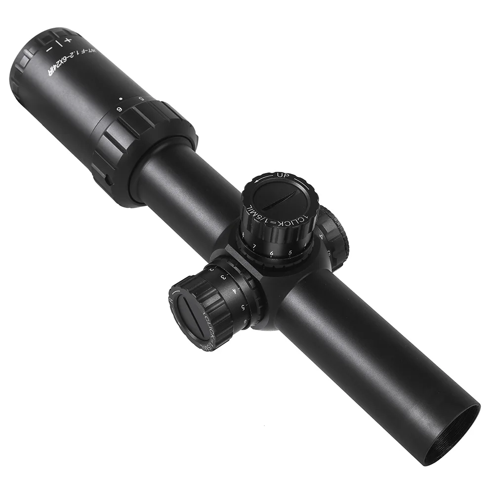 WestHunter Compact Air Optics Riflescope WT-F 1.2-6X24IR Gun Hunting Sights Tactical Lockable Adjustment With Illuminated Glass