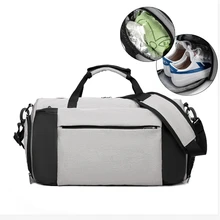 Унисекс, дорожная сумка на выходные, спортивная сумка, вместительная сумка для багажа для мужчин и женщин, для фитнеса, упражнений, на молнии, регулируемый плечевой ремень