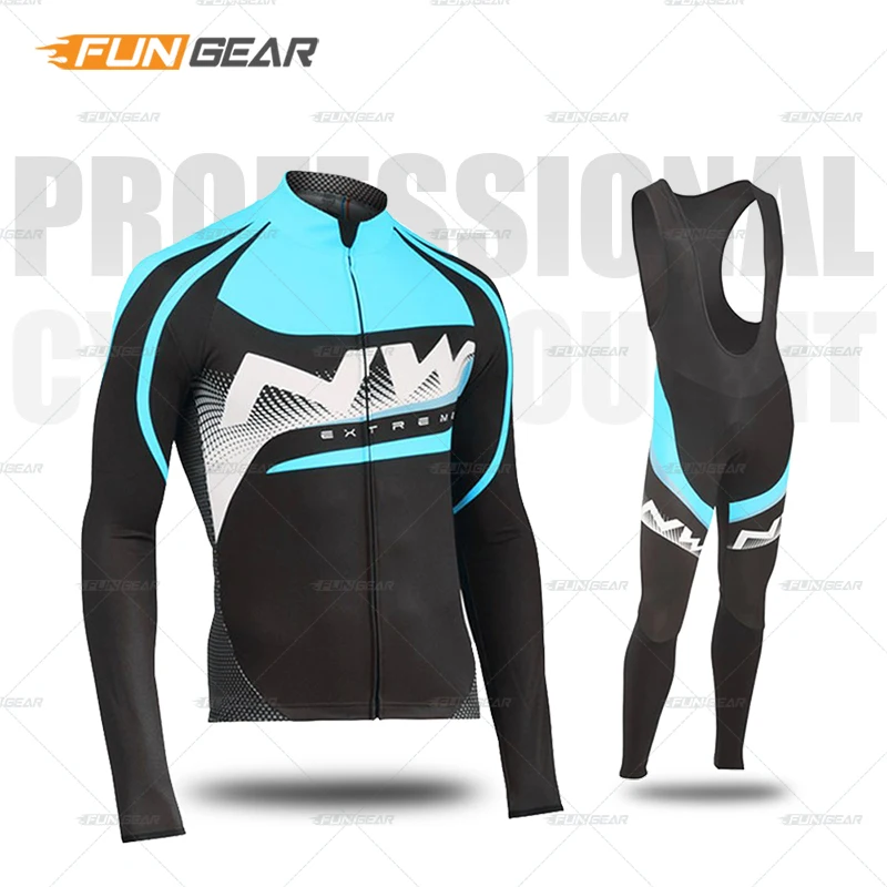 Pro Team Велоспорт Джерси комплект одежда с длинными рукавами Осень MTB велосипедная одежда открытый дышащий гоночный Спортивная одежда для велосипеда быстросохнущая