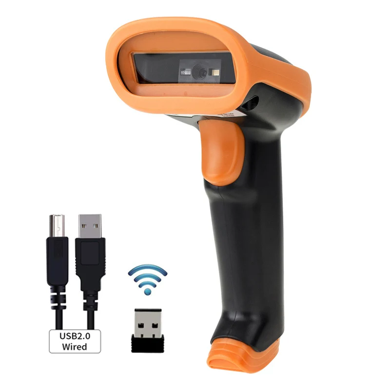 Automático sem Fio Scanner de Código de Barras Leitor de Código de Barras Kefar Usb Suporte Supermercado Pos Terminal Loja Varejo 2d qr Pdf417 2.4g - Imagem 2