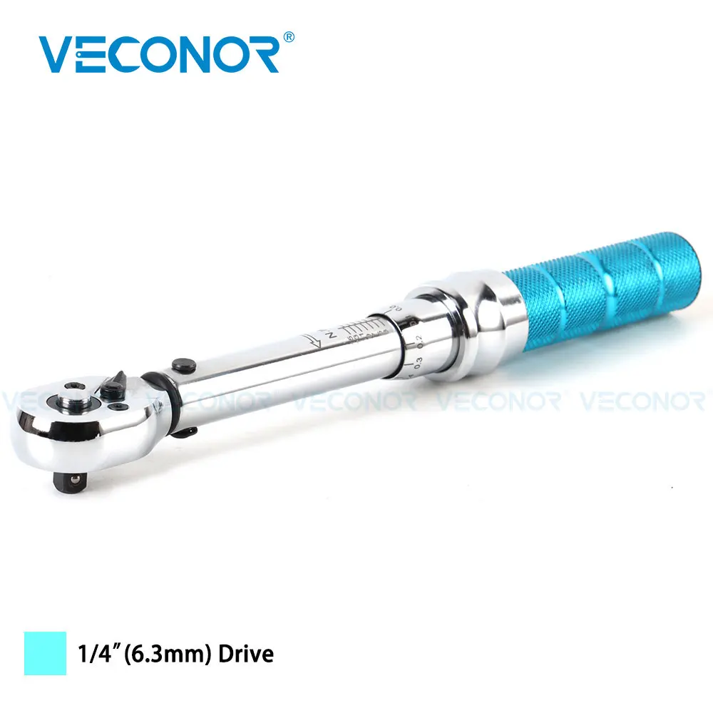 215n.m 1/4 Inch 6.3mm Drive Preset Torque Wrench Adjustable Socket