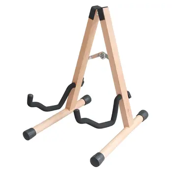 

Portable Wood Foldable Guitar Stand, Bass Classic banjo Guitar Stand