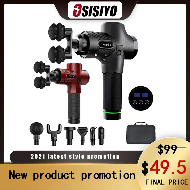 Osisiyo Massage Gun Muscle Stimulator Whole Body Muscle Relaxation Exercise Rehabilitation New Product 30 Gears Strong Power
