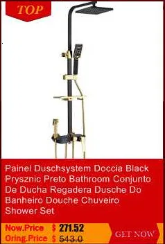 Электрический черный Conjunto Douchette Duschset Salle De Bain Regendouche Regadera Doucheset panel Douche Ducha Chuveiro набор для душа
