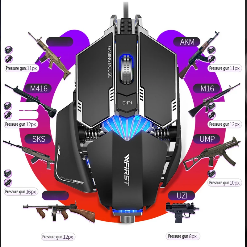 Утхай DB64 автоматический пистолет игровая мышь макро безоткатное