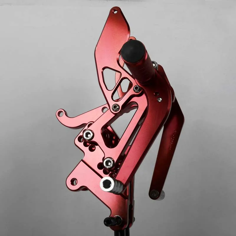 SMOK педаль мотоцикла для Kawasaki ZX6R/ZX636 2003-2004 алюминиевый сплав Rearset подножки черный серебристый красный синий зеленый