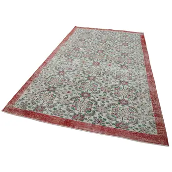 

182x287 Cm Red Handmade Bohemian Rug-6x9 Ft