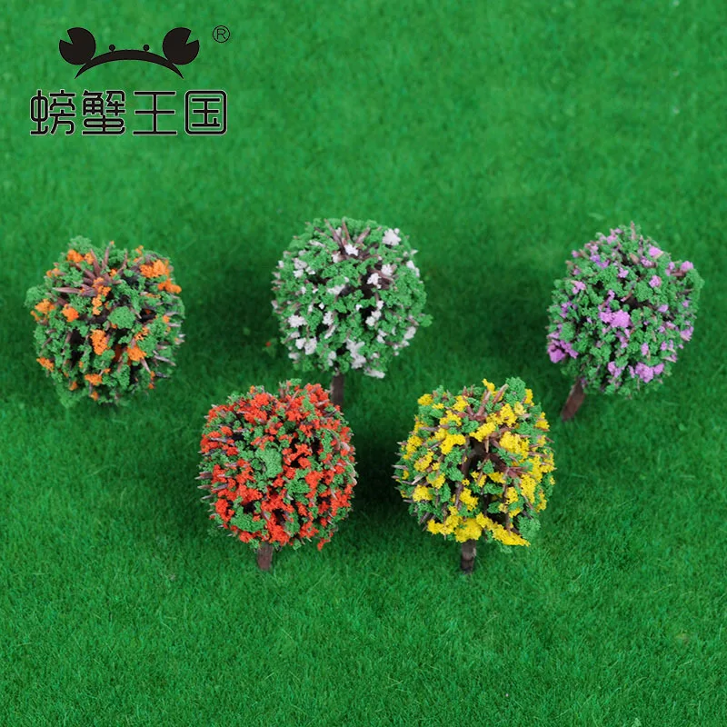  DIY Architecture Sand Table Model Material Scene for Making Model Tree Finished Product Tree round 