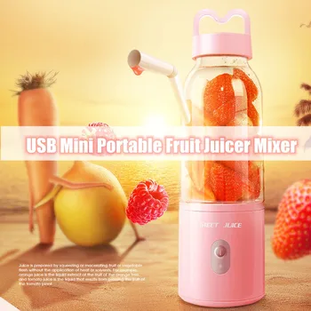 

Mini Portable Juicer Cup USB Electric Fruit Juicer Maker Blender Rechargeable Fruit Juicer Cup Individual Juicer Mixer #LR3