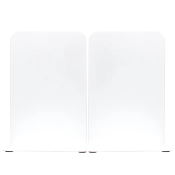 

2pcs L Shape Home School Metal Bookends Office Stationery Library Reading Book Stand Heavy Duty Practical Anti Skid Desktop