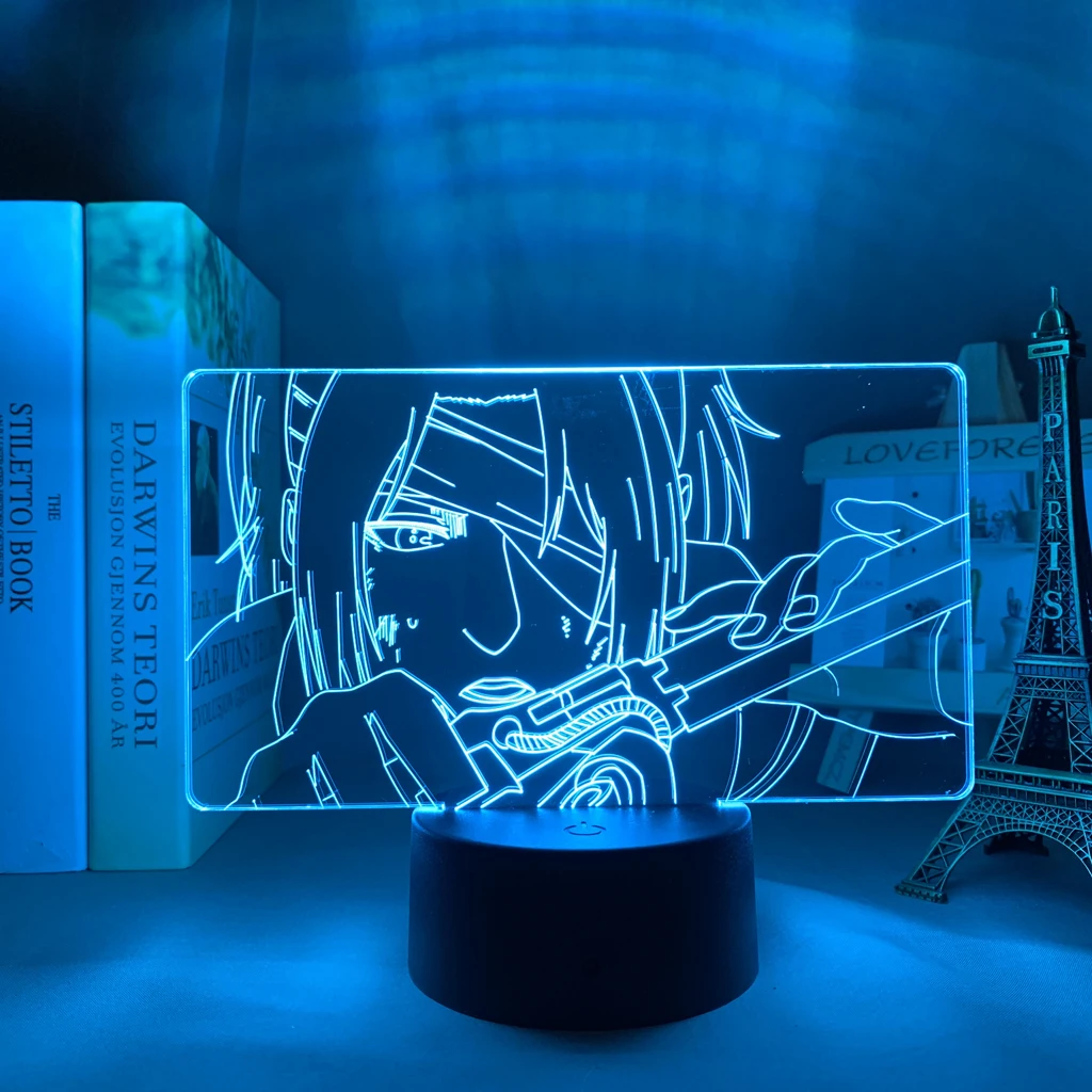 

New Anime 3d Lamp Attack On Titan Hange Zoe Light For Bedroom Decoration Kids Gift Attack On Titan LED Night Light Hange Zoe