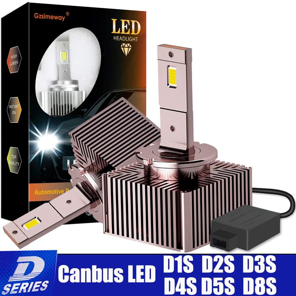 Светодиодный D1S D3S Canbus лампы Plug And Play светодиодные фары D2S D4S D5S D8S Замена