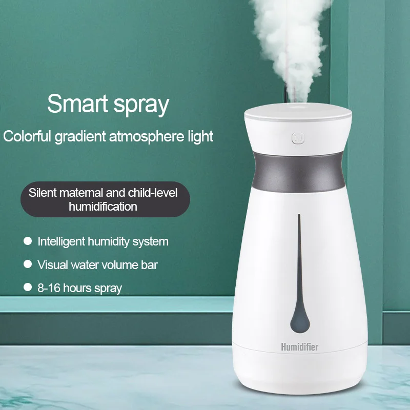 

800ML Portable Mini Air Humidifier USB Ultrasonic Aroma Essential Oil Diffuser Colorful Light Home Office Mute Car Air Purifier