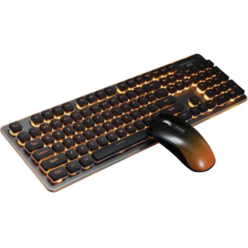 

Former Walker GLK350 Charging Shining Game Keyboard And Mouse Kit Mute Wireless Keyboard And Mouse