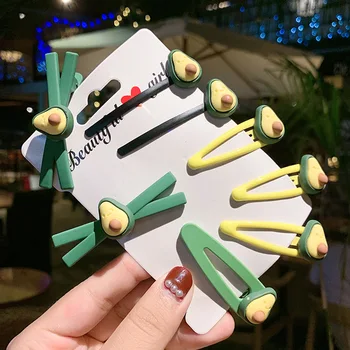 

Avocado Hair Clip Children BB Clip Card Chopped Baby Girl Hair Side Clip Girl Baby Hair Accessories Clip Headdress Princess