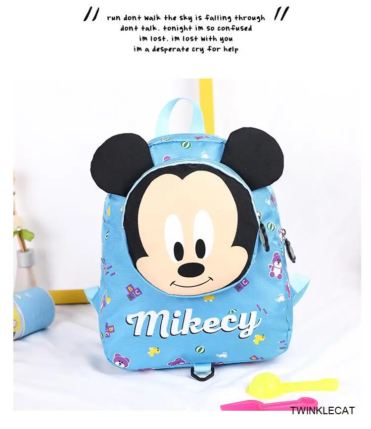 Детский рюкзак для детей от 2 до 7 лет, плюшевая школьная сумка для девочек и мальчиков, сумки с Микки и Минни Маус, милые детские переносные сумки для детского сада и путешествий