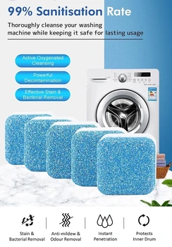 

20PCS Washing Machine Cleaning Tablet Effervescent Tablet Descaling Agent Bathroom Laundry Soap Washer Accessories Dropshipping