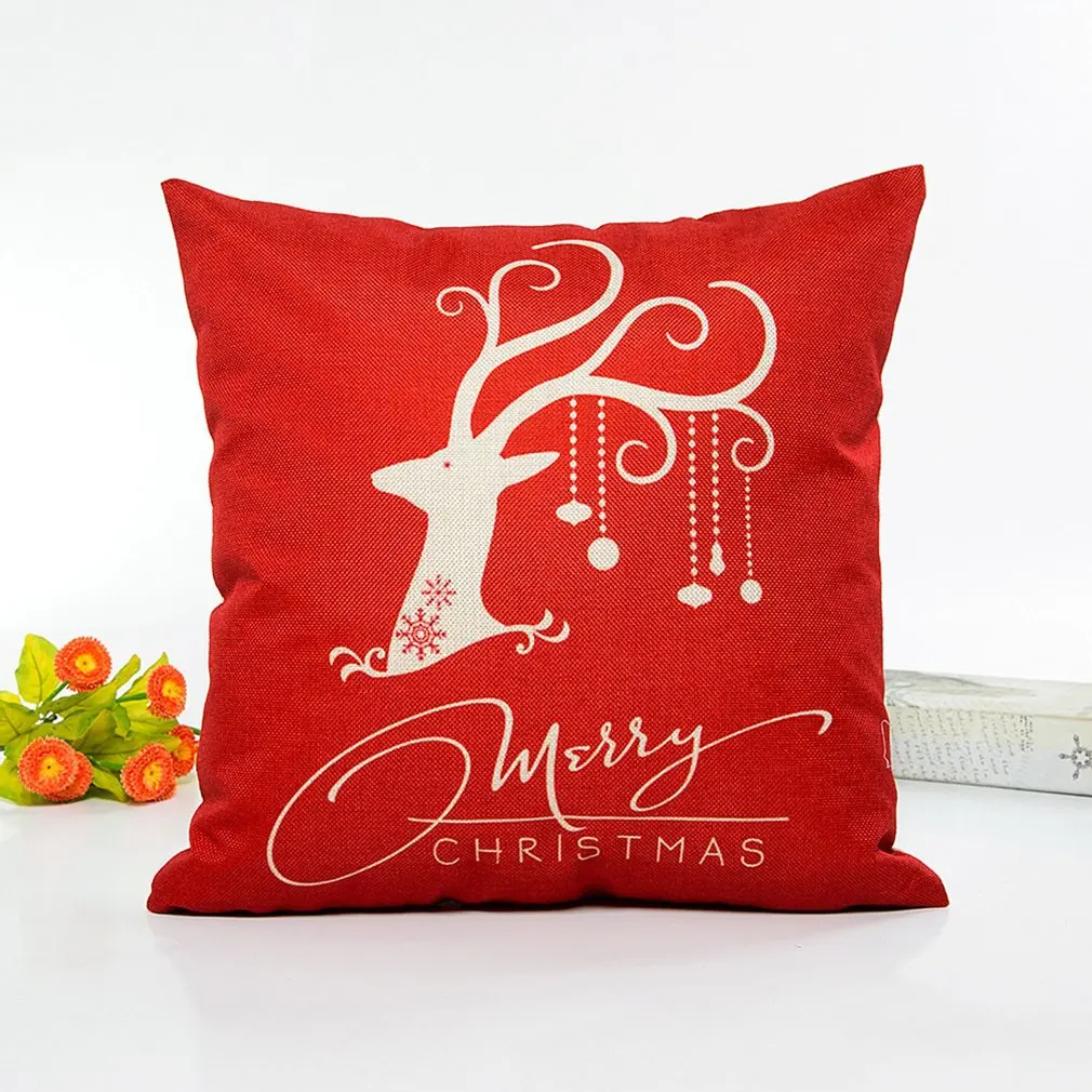 Рождественская Подушка удобный чехол для подушки модное домашнее украшение белье сиденье для автокресла наволочка Подушка покрывало
