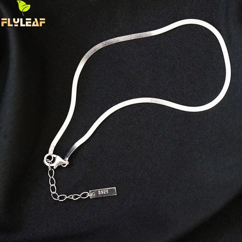 Flyleaf Snake bone chain Real 925 Sterling Silver Anklet Bracelet Fashion Fine Jewelry For Women Anklets On Foot Enkelbandje Flyleaf Snake bone chain Real 925 Sterling Silver Anklet Bracelet Fashion Fine Jewelry For Women Anklets On Foot Enkelbandje