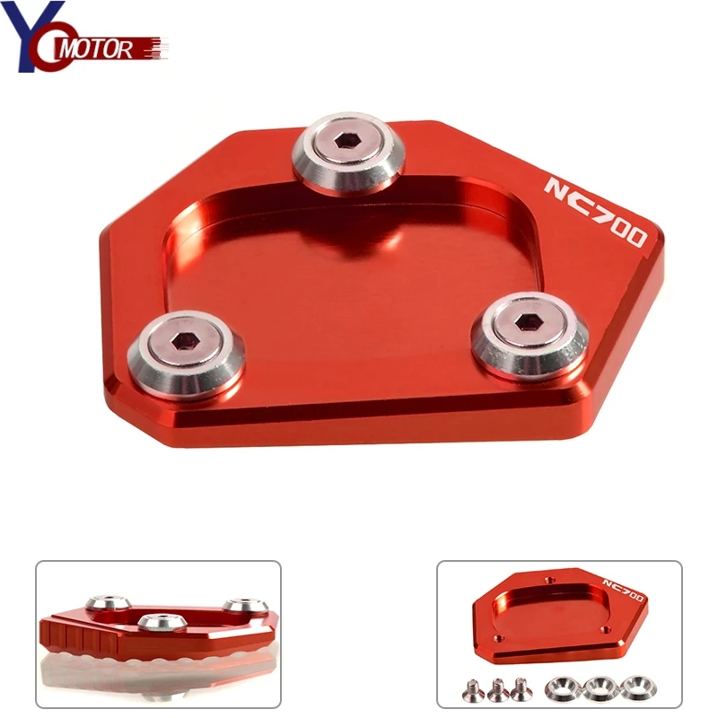 

FOR HONDA NC700 NC700S 2012-2014 2013 CNC Motorcycle Accessories Side Kickstand Stand Extension Plate Side Stand Enlarge nc 700