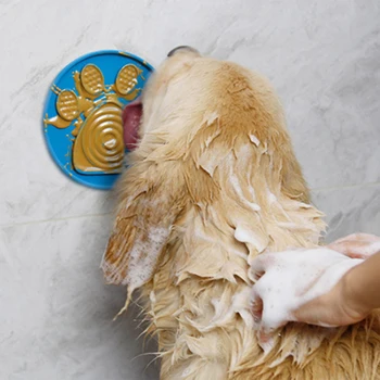 

Slow Food Feeder Silicone Lick Pad Lovely Pet Dog Pet Bathing Grooming Training Helper Pet Bath Fixed Suction