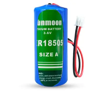 

5PCS battery ER18505 18505 3.6V 4000mah Capacity type A water meter Li-ion lithium battery plug