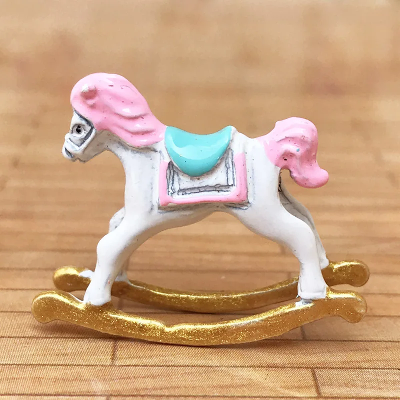 miniature wooden rocking horse