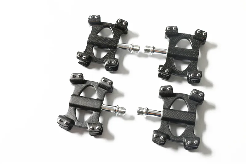 New Road Mountain bike gloss matt 3K carbon fibre bicycle pedals self